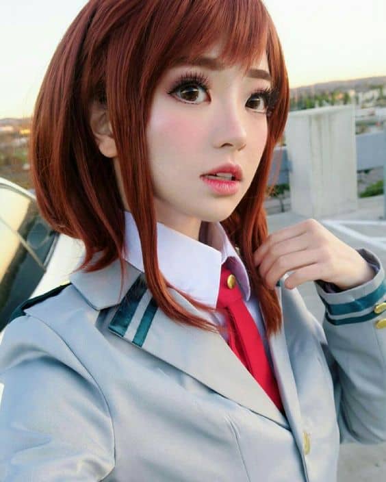 uraraka Academy Uniform makeup