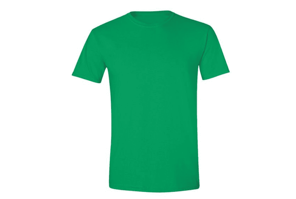 green t-shirt