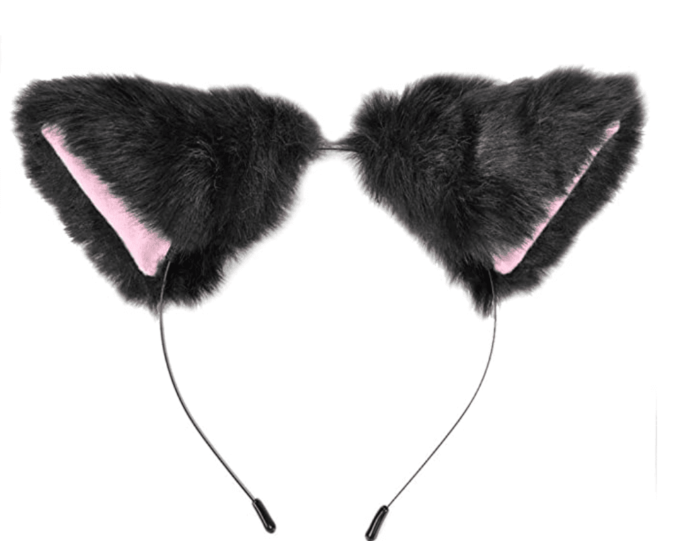 E-TING Long Fur Cat Ears Anime Cosplay Headband Hairband