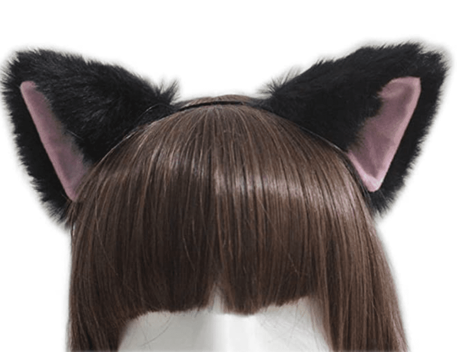 Fasteners 1 Piece Cat Fox Long Fur Ears Headband Cute Cat Fox Long Fur Ears Anime Cosplay Headband