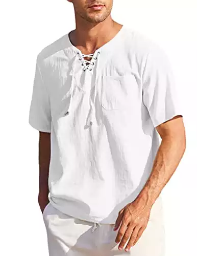 COOFANDY Men Casual Cotton Linen T Shirt | Amazon