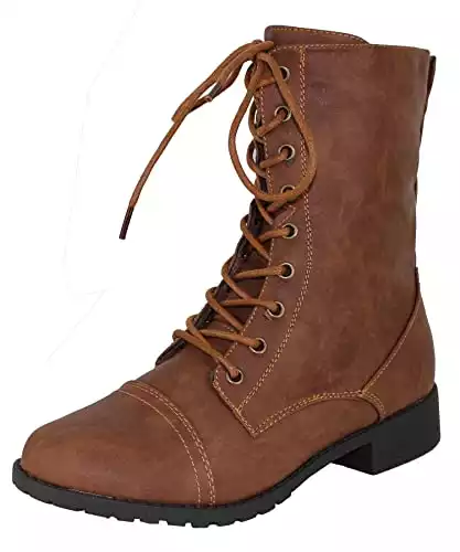 Forever Link Womens Combat Boots | Amazon